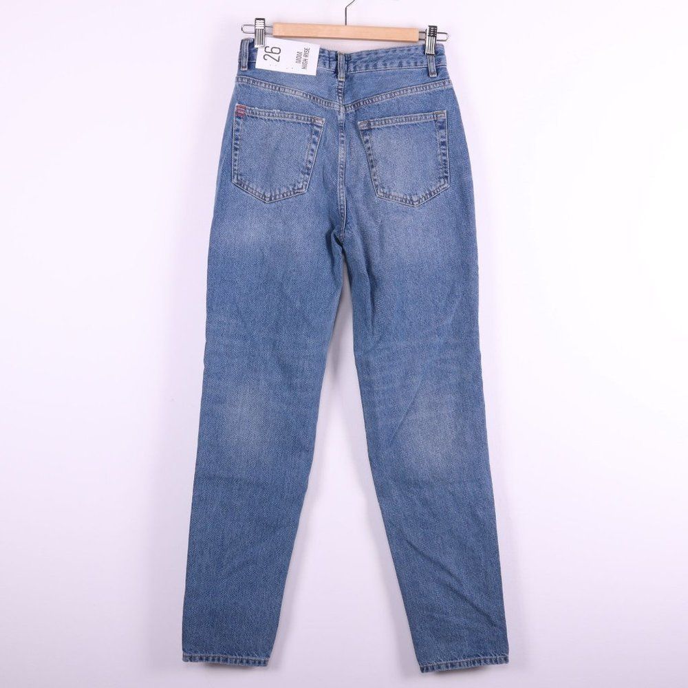 BDG Ripped High Rise Mom Blue Jeans - Picture 4 of 5